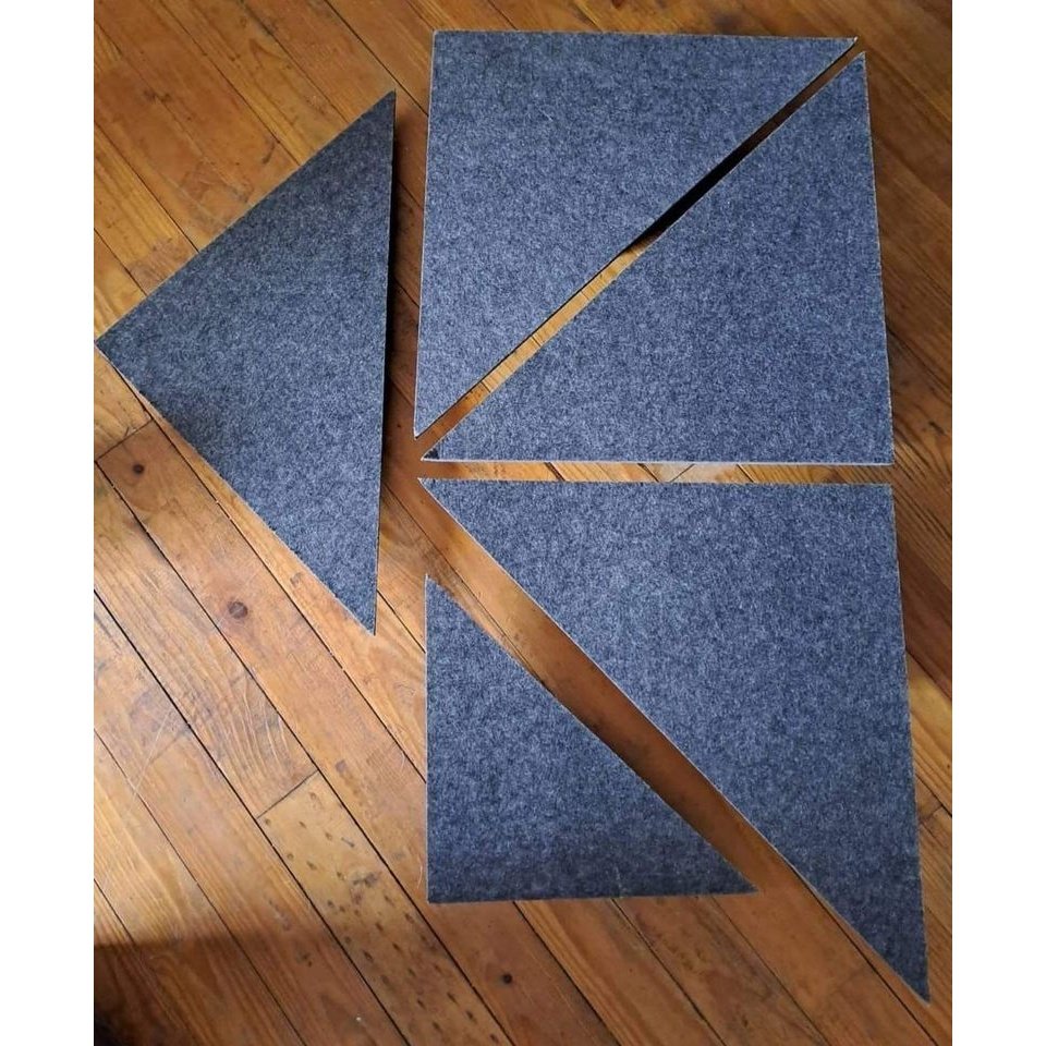 Acoustic Polyester Triangle Panels (Set of 5)