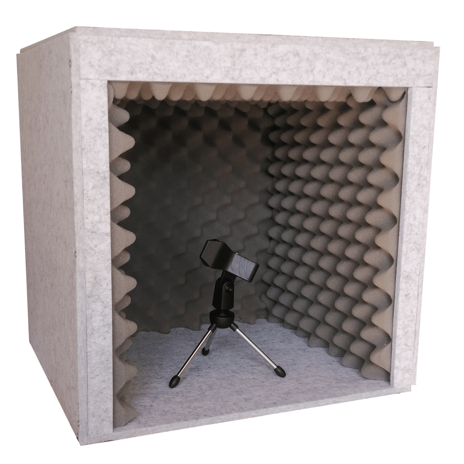 Acoustic vocal audio recording and isolation booth